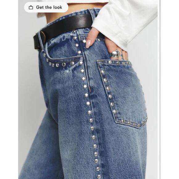 Reformation Denim - REFORMATION Cary High Rise Slouchy Wide Leg Jeans Size 28 2448